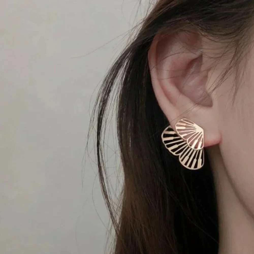 925 Sterling Silver Butterfly Wings Jacket Stud Earrings (Silver or Gold) - Picture 4 of 11